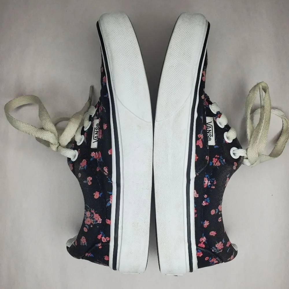 Vans Kids Floral Authentic Shoe Youth Size 13.5